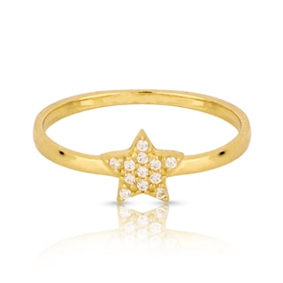 Foto 3 | Foto 3 | Anillo Zekie 7146 Oro 10k Amarillo Estrella Con Zirconias