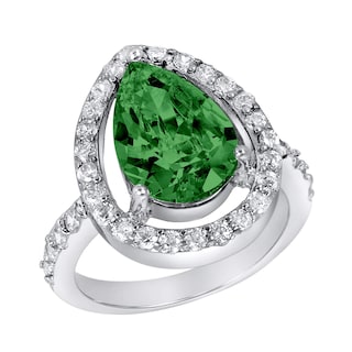 Foto 1 | Foto 1 | Anillo West Coast Jewelry De Plata De Ley Con Circonita Esmeralda - Venta Internacional.
