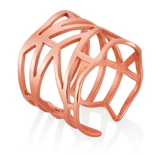 Foto 2 | Foto 2 | Anillo West Coast Jewelry Elya Geométrico De Acero Inoxidable - Venta Internacional.