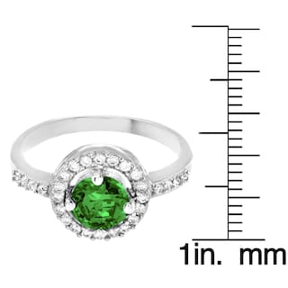 Foto 3 | Foto 3 | Anillo West Coast Jewelry De Plata De Ley Con Esmeralda Circonita Cúbica - Venta Internacional.