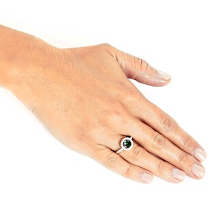Foto 4 | Foto 4 | Anillo West Coast Jewelry De Plata De Ley Con Esmeralda Circonita Cúbica - Venta Internacional.