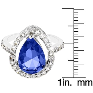 Foto 3 | Foto 3 | Anillo De Plata De Ley 925 Con Circonita Cúbica Azul Montana De West Coast Jewelry - Venta Internacional.