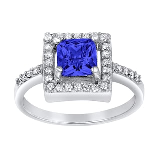 Foto 2 | Foto 2 | Anillo De Plata De Ley Con Circonita Cúbica Azul Montana De West Coast Jewelry - Venta Internacional.