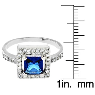 Foto 3 | Foto 3 | Anillo De Plata De Ley Con Circonita Cúbica Azul Montana De West Coast Jewelry - Venta Internacional.