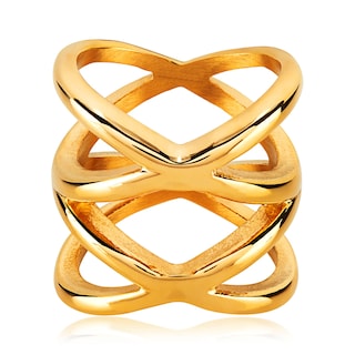 Foto 1 | Foto 1 | Anillo West Coast Jewelry Elya Split Crisscross Orbit Gold - Venta Internacional.