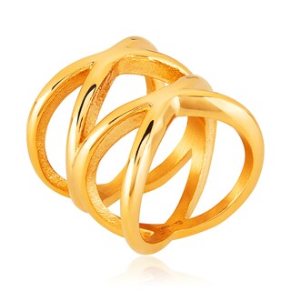 Foto 2 | Foto 2 | Anillo West Coast Jewelry Elya Split Crisscross Orbit Gold - Venta Internacional.