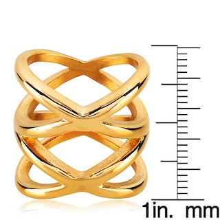 Foto 3 | Foto 3 | Anillo West Coast Jewelry Elya Split Crisscross Orbit Gold - Venta Internacional.