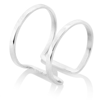 Foto 2 | Foto 2 | Brazalete Geométrico Elya De West Coast Jewelry, Acero Plateado, 15 Mm - Venta Internacional.
