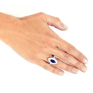 Foto 4 | Foto 4 | Anillo De Plata De Ley Con Circonita Cúbica Azul Montana De West Coast Jewelry - Venta Internacional.
