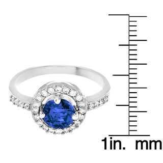 Foto 3 | Foto 3 | Anillo De Plata De Ley Con Circonita Cúbica Azul Montana De West Coast Jewelry - Venta Internacional.