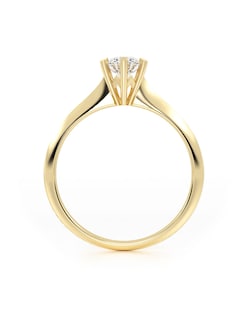 Foto 3 | Foto 3 | Anillo de compromiso de oro 10k con zirconia de 5mm Talla 9