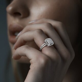 Foto 6 | Foto 6 | Anillo De Compromiso Y Promesa Tipo Churumbela En Plata 925 Con Moissanita