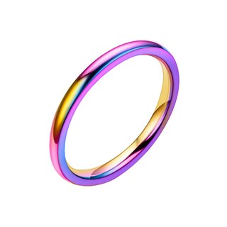 Foto 1 | Foto 1 | Anillo Huoguo Fashion Contracted De Metal Fino Pulido A Mano De 2 Mm - Venta Internacional.