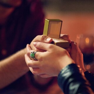 Foto 5 | Foto 5 | Anillo Huoguo Cute Animals Green Stone Para Hombre Y Mujer - Venta Internacional.