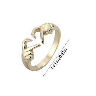 Foto 1 | Foto 1 | Anillo Huoguo Romantic Hands Than Heart Geometric Palm Love - Venta Internacional.