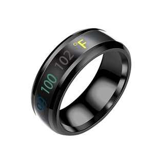 Foto 1 | Foto 1 | Anillo De Pareja Huoguo Fashion Nueva Temperatura Física Inteligente - Venta Internacional.