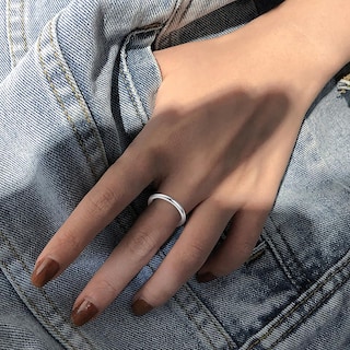Foto 2 | Foto 2 | Anillo Huoguo Fashion Contracted De 2 Mm Pulido A Mano - Venta Internacional.