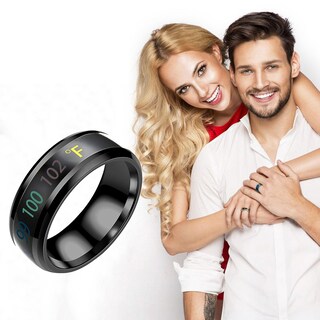 Foto 2 | Foto 2 | Anillo De Pareja Huoguo Fashion Nueva Temperatura Física Inteligente - Venta Internacional.