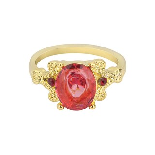 Foto 3 | Foto 3 | Anillo De Boda Huoguo Chapado En Oro Con Zafiro Redondo Para Mujer - Venta Internacional.