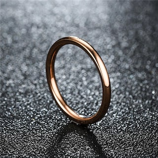 Foto 3 | Foto 3 | Anillo Huoguo Fashion Contracted De Metal Fino Pulido A Mano De 2 Mm - Venta Internacional.