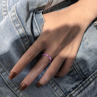 Foto 3 | Foto 3 | Anillo Huoguo Fashion Contracted De 2 Mm Pulido A Mano - Venta Internacional.