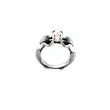 Anillo Huoguo Sirena De Plata 925 Con Perla Blanca Tamaño 6-10 - Venta Internacional.