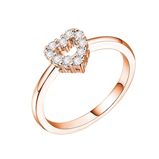 Foto 1 | Foto 1 | Anillo Huoguo Exquisito Corazón De Melocotón Hueco De Cobre Para Mujer - Venta Internacional.