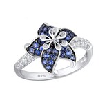 Anillo De Boda Huoguo Gorgeous Flower De Plata 925 Para Mujer - Venta Internacional.