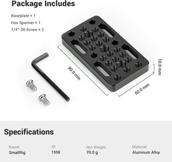 Foto 6 | Foto 6 | Placa De Conmutación Smallrig Easy Plate 1598 Para Bloques De Rieles - Venta Internacional.