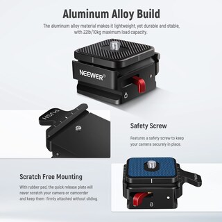 Foto 2 | Foto 2 | Placa De Liberación Rápida Neewer Qrp-1 Para Trípode, Monopié, Etc. - Venta Internacional.