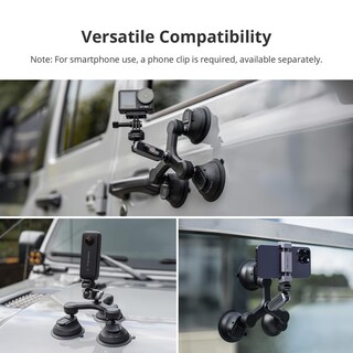 Foto 6 | Foto 6 | Soporte de Succión Pgytech Caplock Triple Para Dji Osmo Action - Venta Internacional