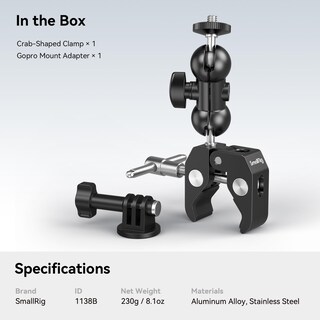 Foto 7 | Foto 7 | Soporte Para Cámara Smallrig Super Con Doble Cabezal Esférico - Venta Internacional.
