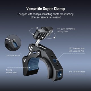 Foto 2 | Foto 2 | Super Clamp Neewer St84 Con Zapata Fría Y Orificios Roscados - Venta Internacional.