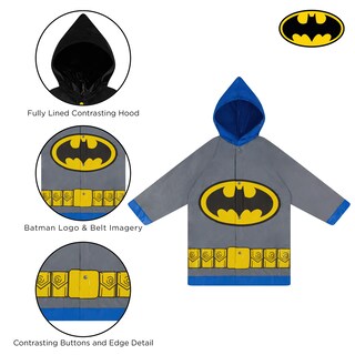 Foto 4 | Foto 4 | Set De Chubasqueros Dc Comics Para Niños De Batman Y Superman De 2 A 7 Años - Venta Internacional.