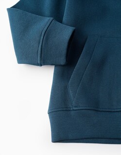 Foto 3 | Foto 3 | Chaqueta Con Capucha Perchada Para Niño Art Turquesa Zippy