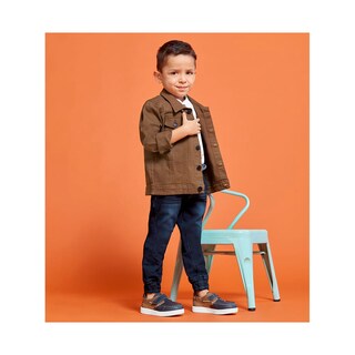 Foto 4 | Foto 4 | Chamarra Audaz Para Niño De Algodón Miel Con Botones Metálicos