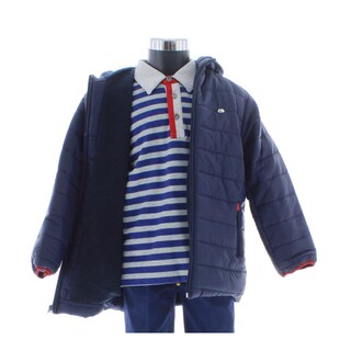 Foto 3 | Foto 3 | Chamarra Para Niño Chicos Olé 3740 Azul Marino Con Capucha