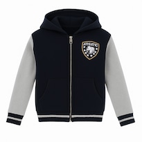 Chamarra Para Niño Chicos Olé 2994 Azul Y Gris Con Capucha