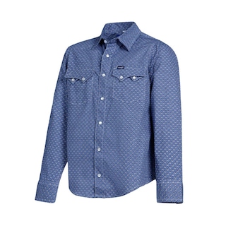 Foto 2 | Foto 2 | Camisa Vaquera Wrangler Slim Fit color Azul Manga Larga para Niño