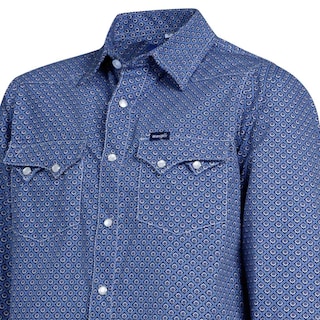 Foto 4 | Foto 4 | Camisa Vaquera Wrangler Slim Fit color Azul Manga Larga para Niño
