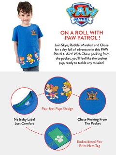 Foto 6 | Foto 6 | Camiseta Azul de la Patrulla Canina Producto Oficial para Niños - Venta Internacional