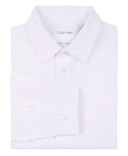 Foto 2 | Foto 2 | Camisa Calvin Klein de Manga Larga Blanca para Niños - Venta Internacional