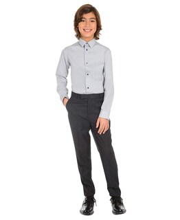 Foto 3 | Foto 3 | Camisa Calvin Klein Gris Manga Larga para Niño - Venta Internacional