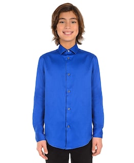 Foto 2 | Foto 2 | Camisa Calvin Klein Azul para Niño-Venta Internacional