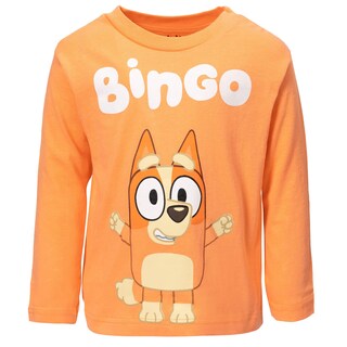 Foto 1 | Foto 1 | Camiseta Bluey Bingo Little Boys De Manga Larga Para 6 Años - Venta Internacional.