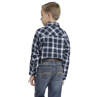 Foto 3 | Foto 3 | Camisa Vaquera Niño Wrangler Slim Fit Manga Larga 413 Multicolor