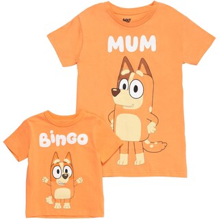 Foto 1 | Foto 1 | Camiseta Bluey Mum Para Mujer Chilli Blue Talla M - Venta Internacional.