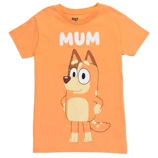 Foto 2 | Foto 2 | Camiseta Bluey Mum Para Mujer Chilli Blue Talla M - Venta Internacional.
