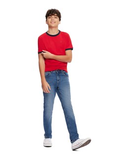 Foto 2 | Foto 2 | Camiseta Tommy Hilfiger Para Niños Ken Regal Roja, Talla Lg - Venta Internacional.