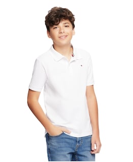 Foto 3 | Foto 3 | Polo Tommy Hilfiger De Manga Corta Para Niños, Color Blanco Hiedra, 2 Años - Venta Internacional.
